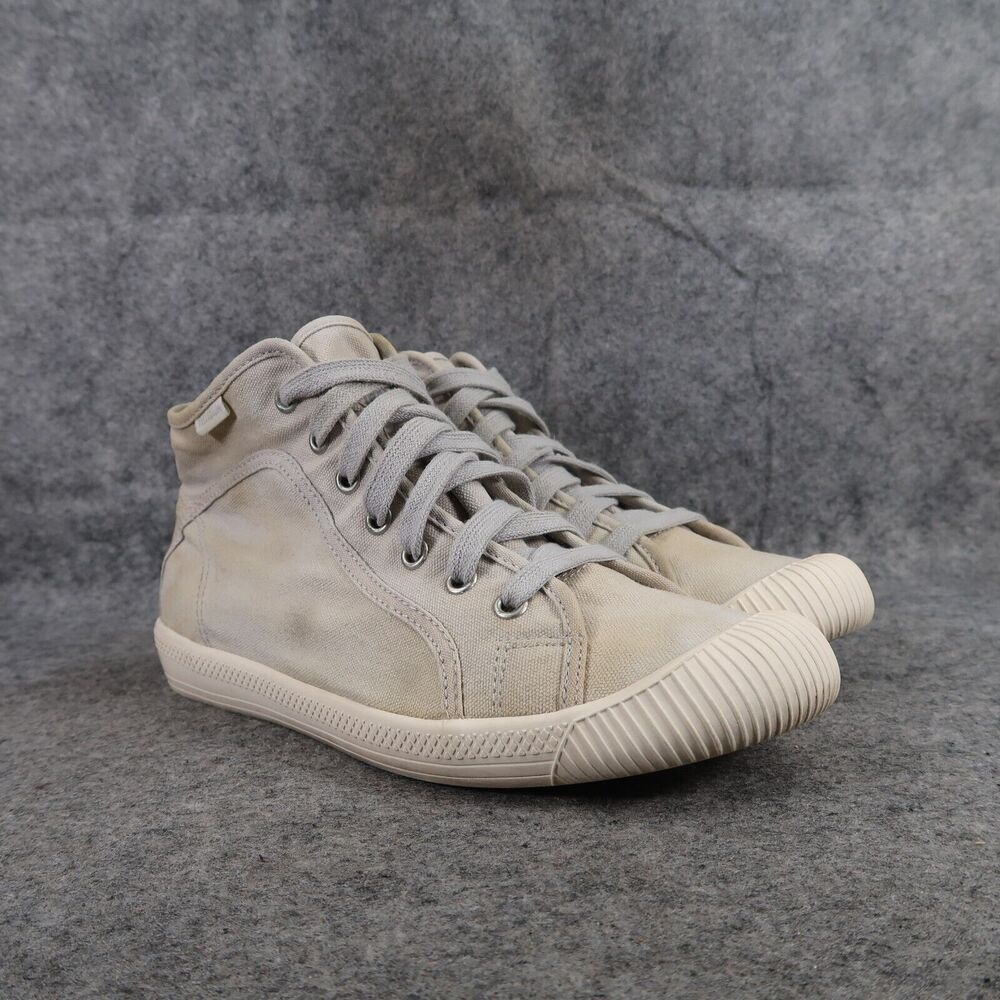 Palladium Shoes Womens 8 Sneakers Athletic High Top Trainers Canvas Casual Grey
